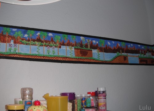 Green Hill Zone Kitchen Border