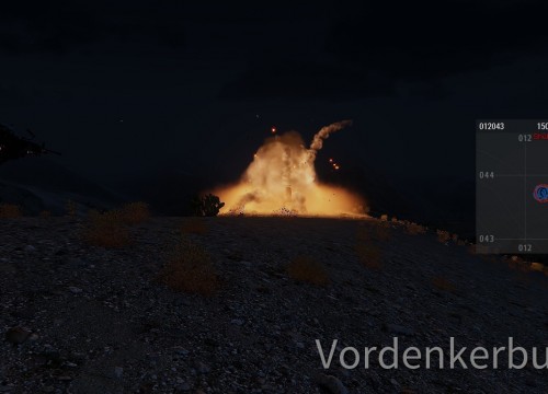 Wärmendes Feuer in der Nacht