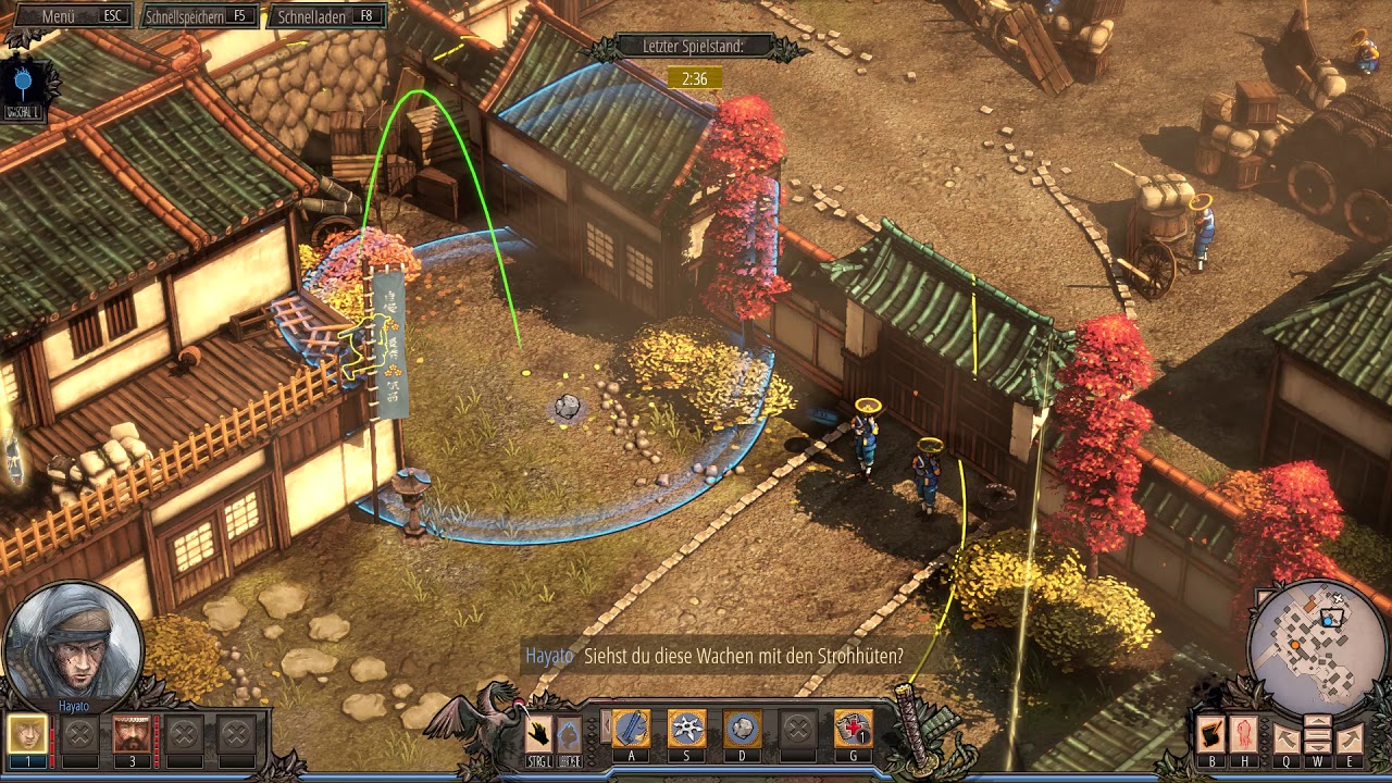 Osaka Castle | Everything-goes-wrong-Speedrun! 4:30min.  Shadow Tactics